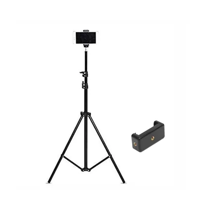Tripod Stand with Adjustable Mobile Clip Holder