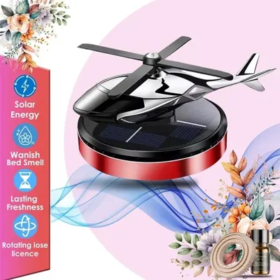  Car Freshener Diffuser – Solar Powered Dashboard Perfume with Aqua Fragrance (Assorted)