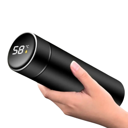 Pack of 1 Hot and cold temperature LED bottle 500 ml Bottle Steel