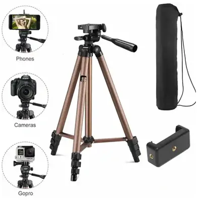  Tripod Kit – Portable Adjustable Stand with Phone Holder & Clamp