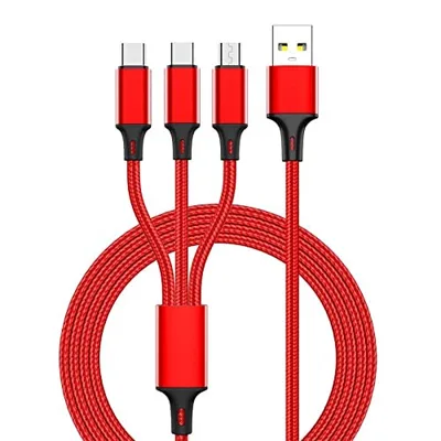 3 IN 1 Data Cables Multicolor