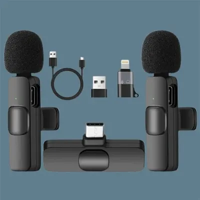 Wireless Microphone for Vloggers – Noise Cancelling, iOS & Android Compatible