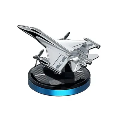 Cartronics Fighter Jet Metal Solar Perfume for Car