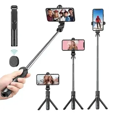  Convertible Tripod with 360° Rotating Phone Holder & Bluetooth Remote